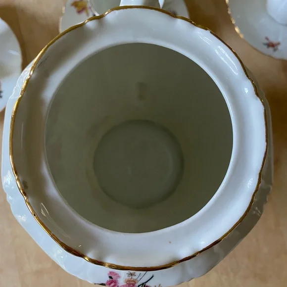 Limoges B et Cie porcelain coffee service circa 1965. 19 piece set - Picture 4 of 11